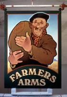 Farmers Arms completed pub sign