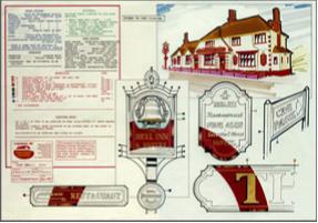 Bell Inn Condicote signage design